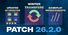 Football Manager 2026 Patch 26.2.0 - January Transfer Data Update