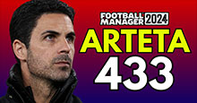 Mikel Arteta's FLUID Arsenal 4-3-3 FM24 Tactic