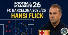 Hansi Flick 4-3-3 Barcelona 2025/26